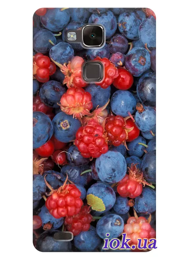 Красивый чехол для Huawei Mate 7 с ягодами