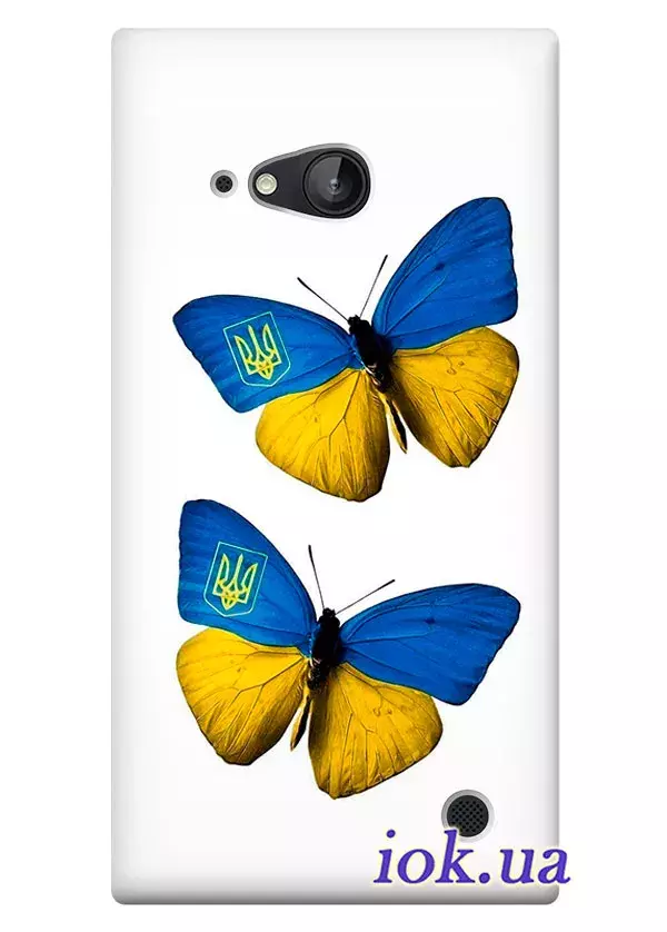 Чехол для Nokia Lumia 730 - Бабочки