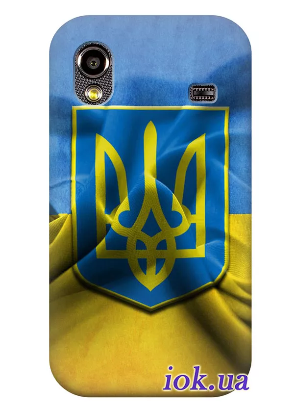 Чехол для Galaxy Ace 4 - Флаг и Герб Украины