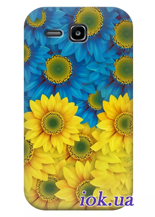 Чехол для Huawei Ascend Y600 - Цветы Украины