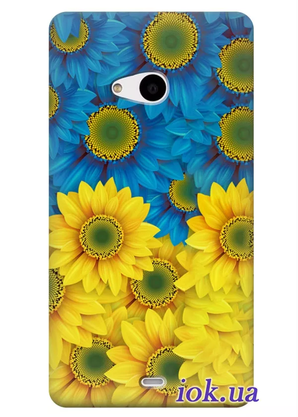 Чехол с красивыми цветами для Lumia 535/535 Dual