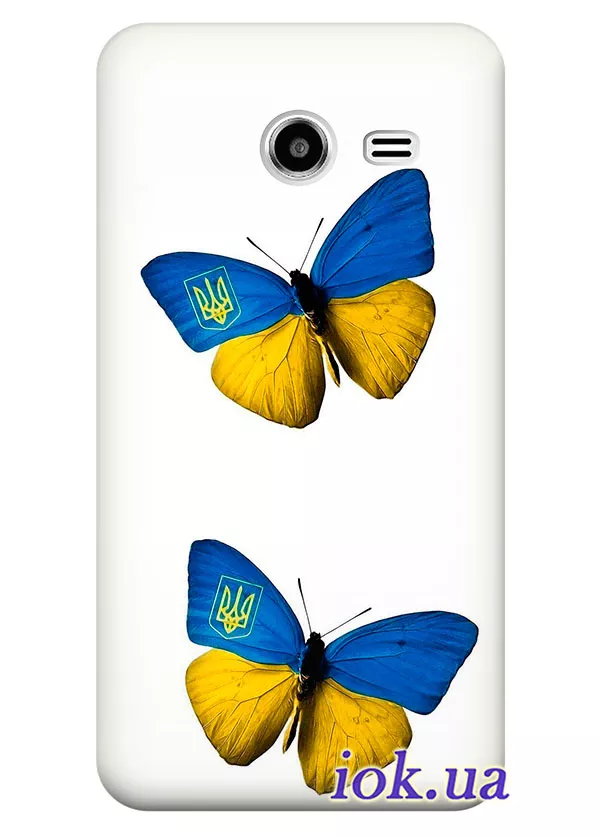 Чехол для Galaxy Core 2 (G3558) - Украинские бабочки