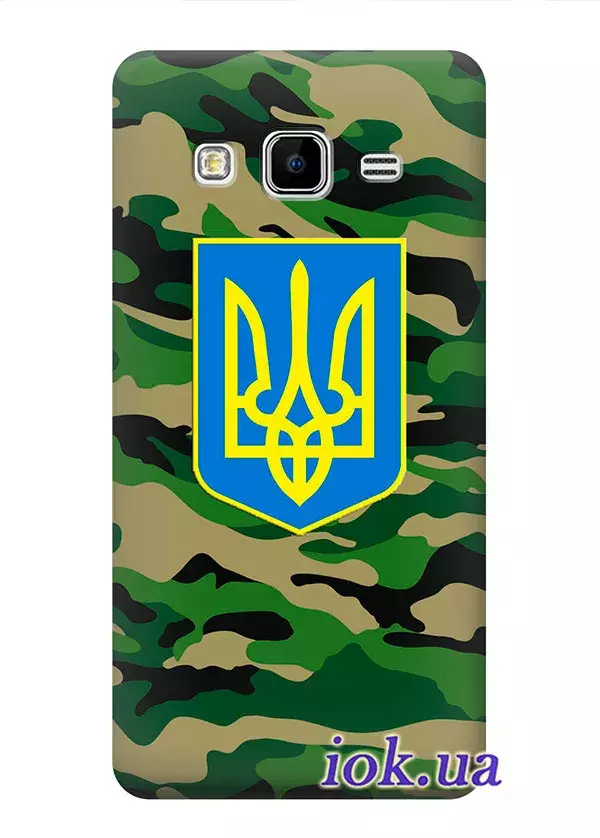 Чехол для Galaxy Grand 3 - Военный Герб Украины