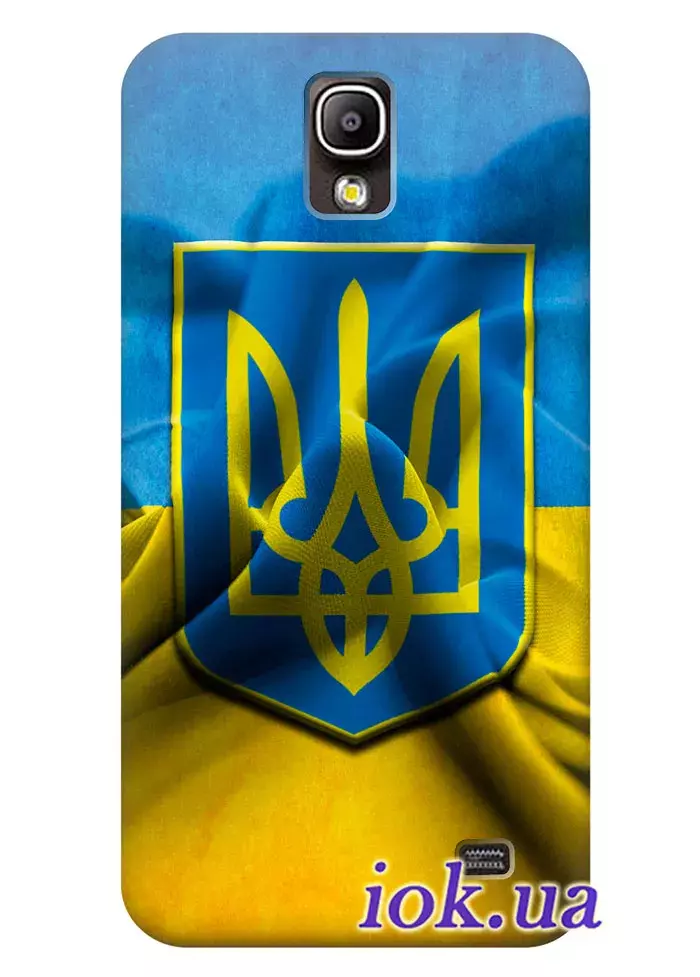 Чехол для Galaxy Mega 2 - Флаг и Герб Украины