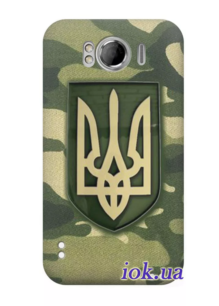 Чехол для HTC Sensation XL - Военный герб 