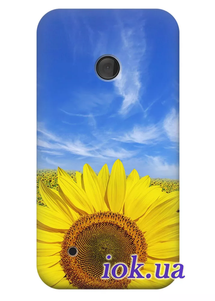 Чехол для Nokia Lumia 530 - Подсолнух 