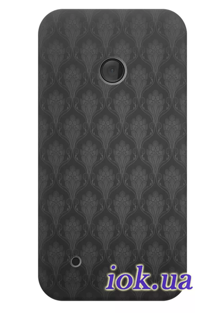 Чехол для Nokia Lumia 530 - Черная чешуйка 