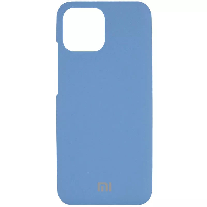 Чехол Silicone Cover Full Protective (AAA) для Xiaomi Mi 11 Lite, Синий / Denim Blue