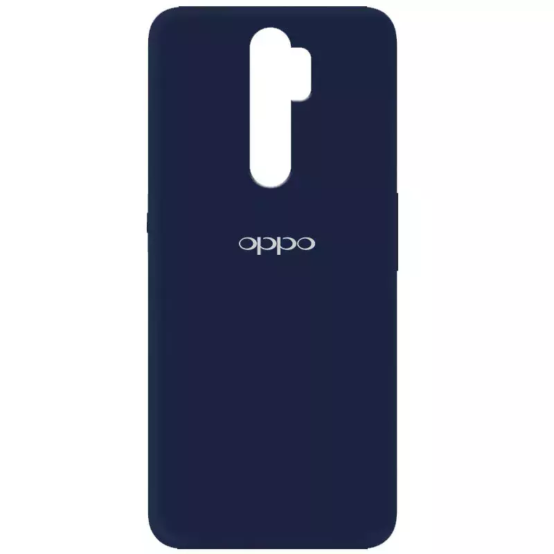 Чехол Silicone Cover My Color Full Protective (A) для Oppo A5 (2020) / Oppo A9 (2020), Синий / Midnight blue
