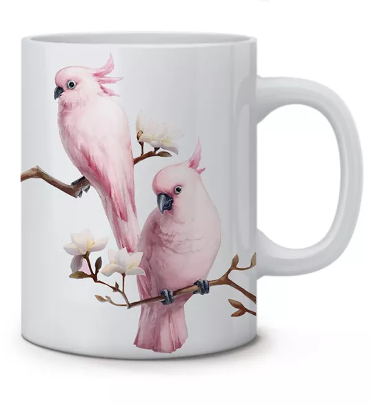 Кружка - Pink parrot