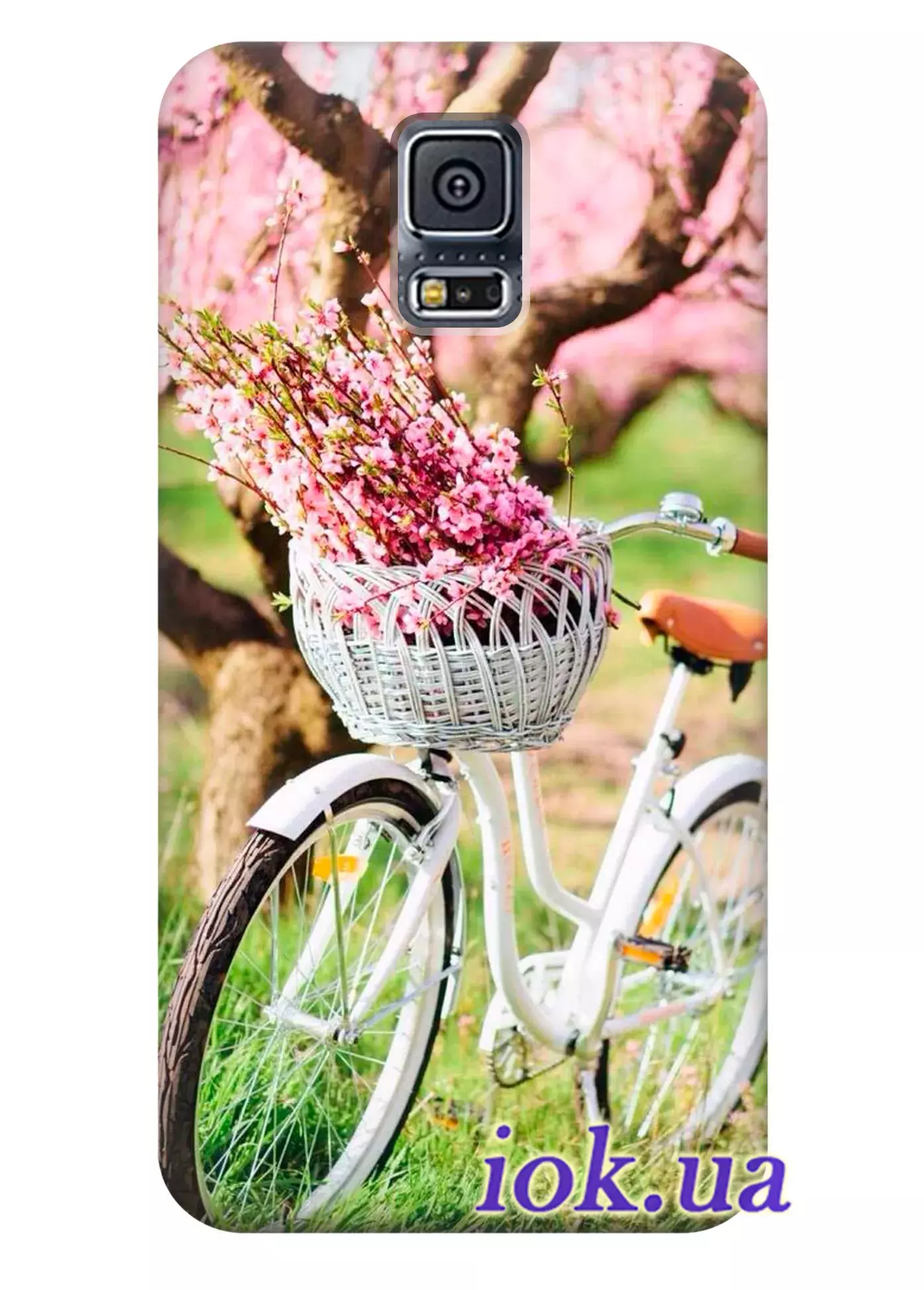 Чехол для Galaxy S5 Plus - Цветы вишни