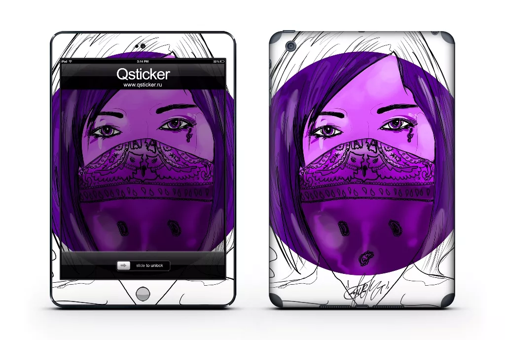 Винил для iPad Mini, дизайн Danger Violet Girl