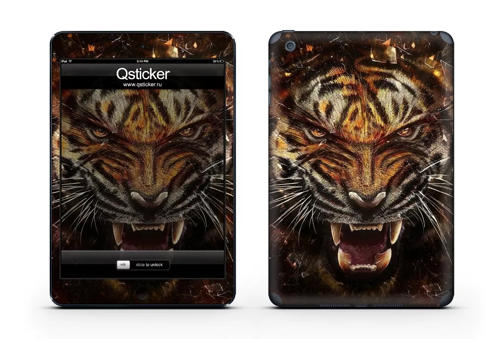 Виниловая наклейка для iPad Mini - дизайн Tiger Face