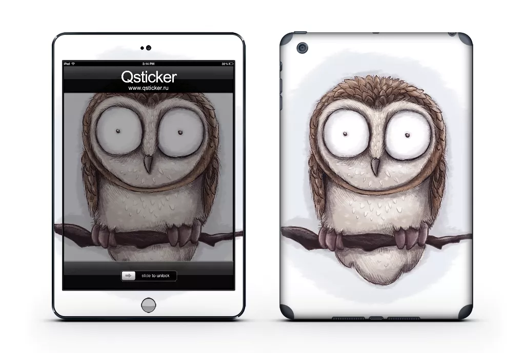 Виниловая наклейка для iPad Mini - дизайн Mamaeva Owl