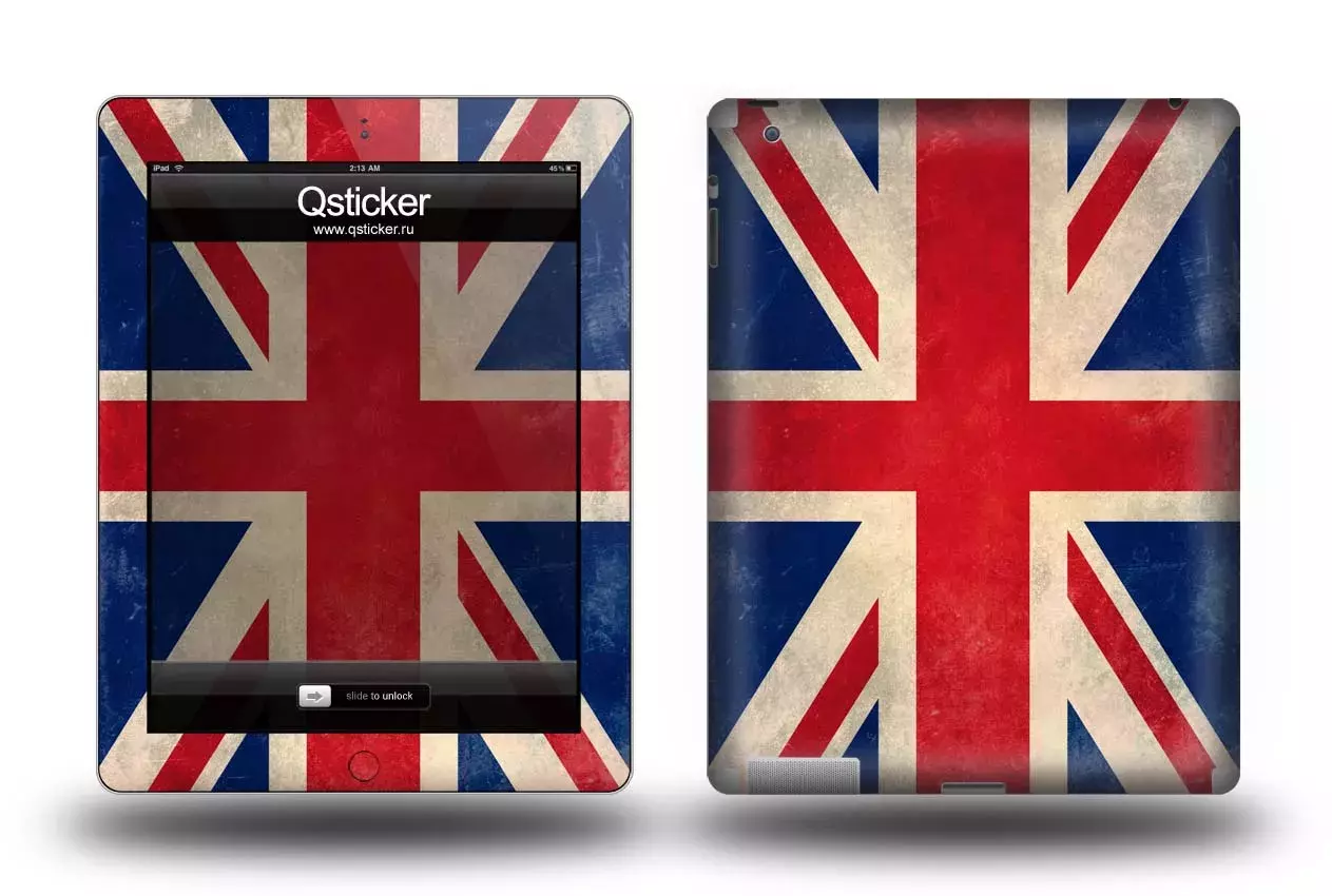 Виниловая наклейка для iPad 2/3 - Флаг Англии