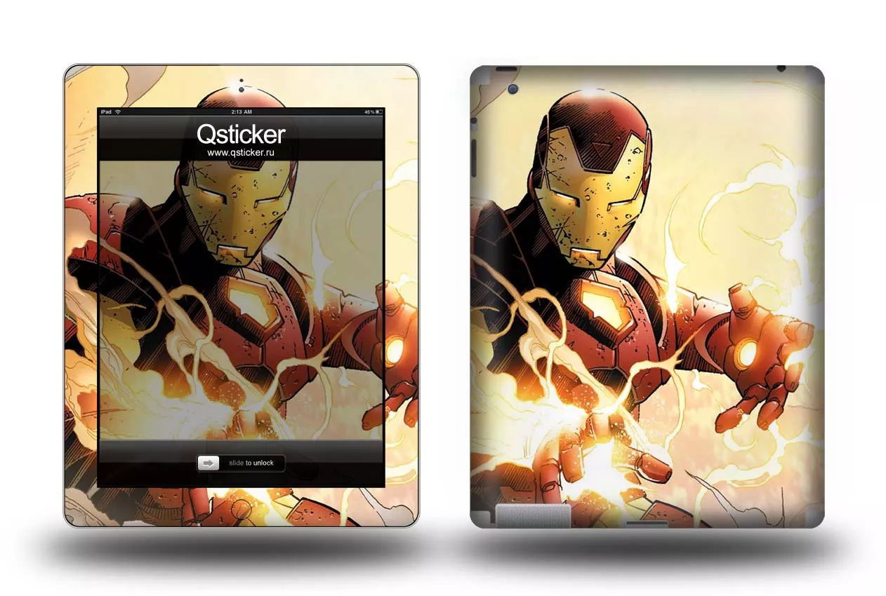 Виниловая наклейка для iPad 2/3 - Iron Man