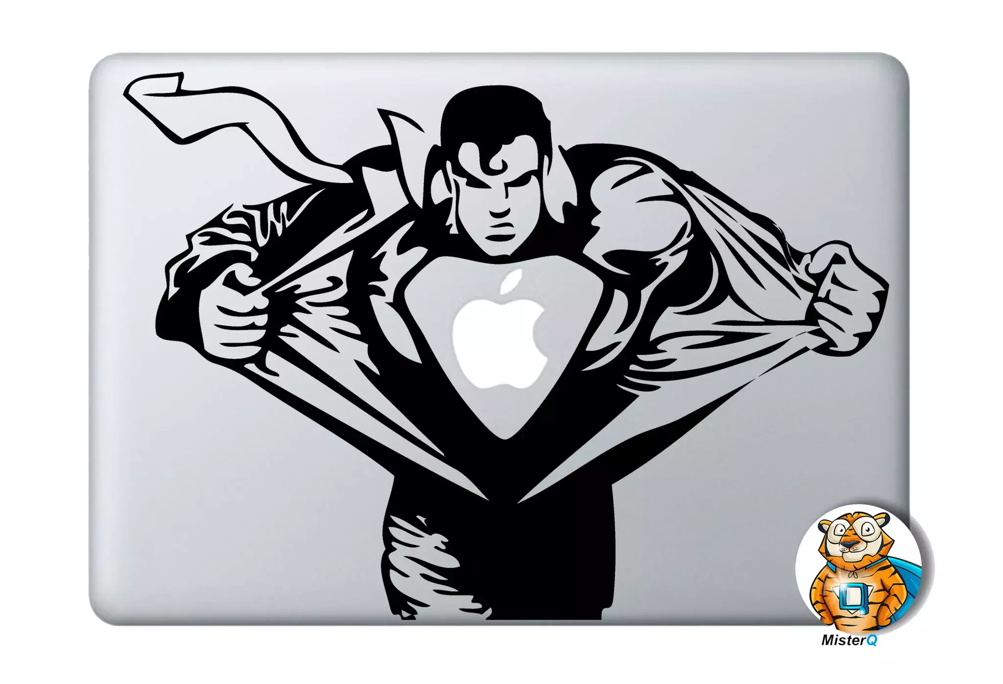 Наклейка на ноутбук Apple Macbook - Qdecals Superman