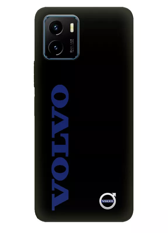 Наладка для Виво У15с из силикона - Volvo Вольво классический логотип и название крупным планом