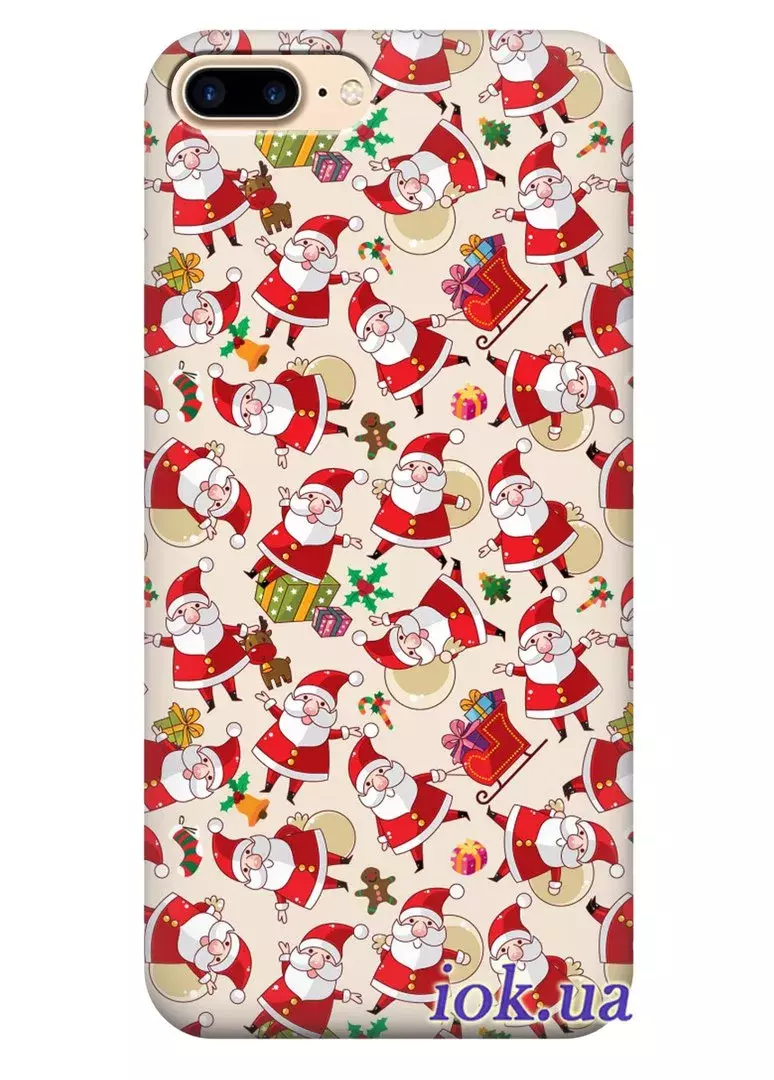  Чехол для iPhone 7 Plus - Деды Морозы