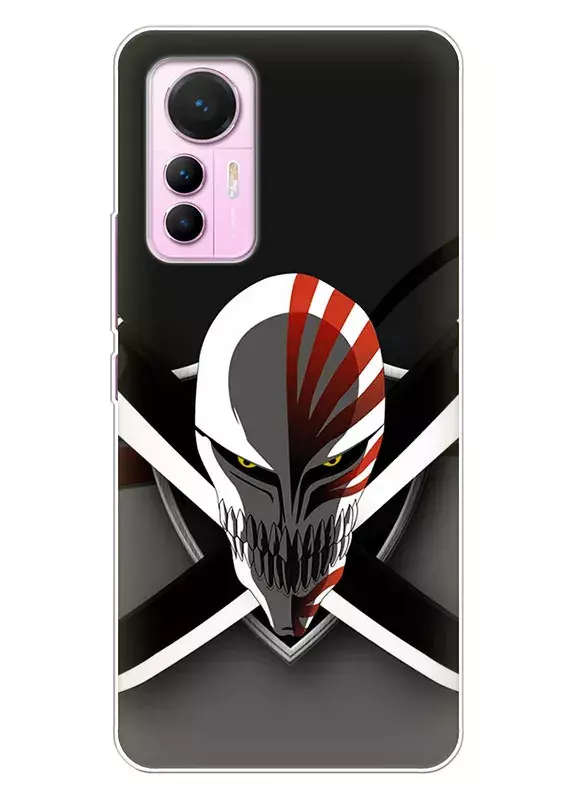 Xiaomi 12 Lite чехол - Блич Bleach логотип маски Ичиго Куросаки 