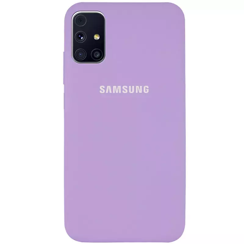 Чехол Silicone Cover Full Protective (AA) для Samsung Galaxy M31s, Сиреневый / Lilac