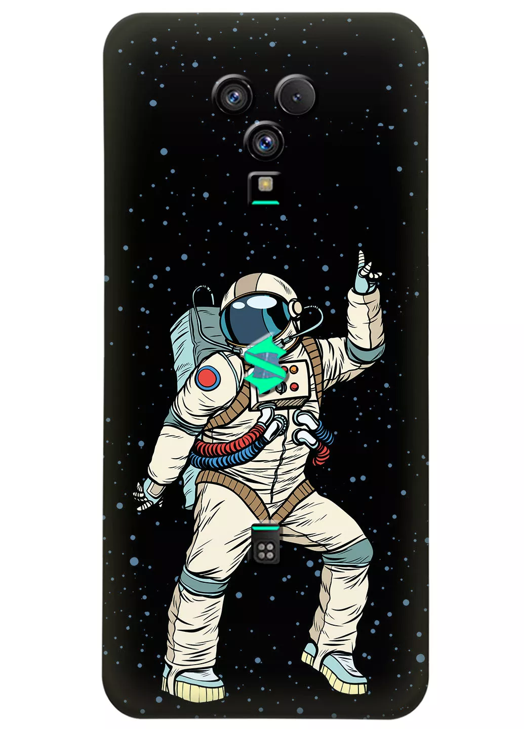 Чехол для Xiaomi Black Shark 3S - Веселый космонавт