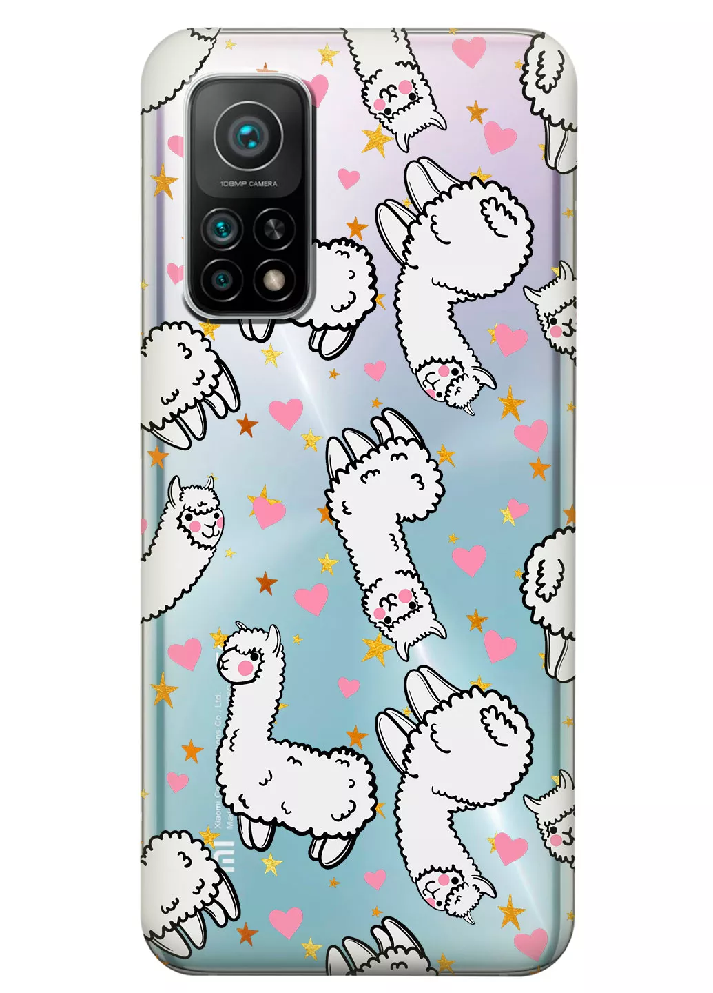 Прозрачный чехол для Xiaomi Mi 10T - Ламы
