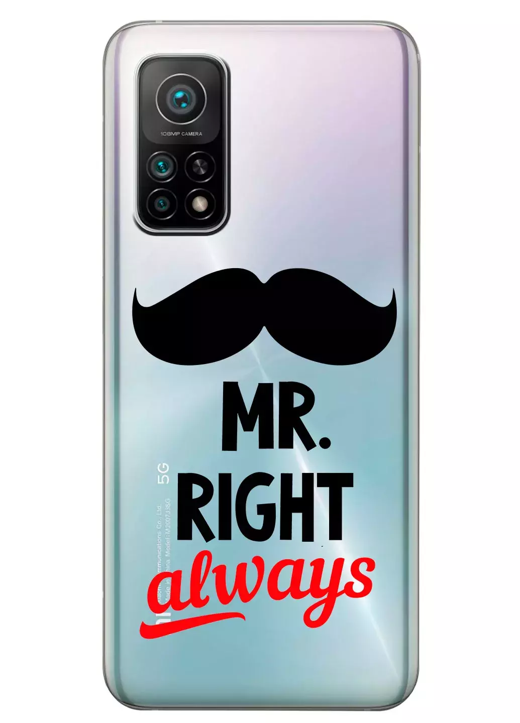 Прозрачный чехол для Xiaomi Mi 10T - Mr.Right