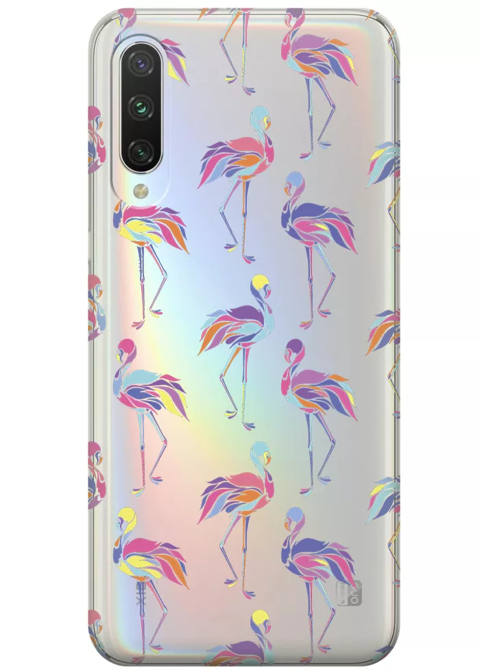 Чехол для Xiaomi Mi 9 Lite - Экзотические птицы