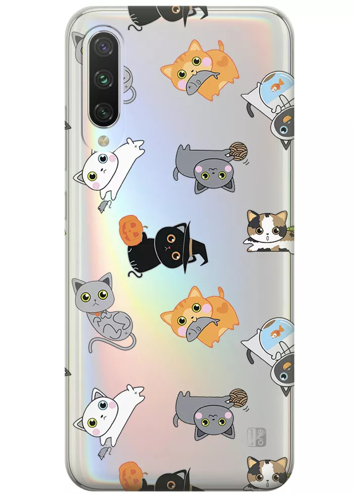  Чехол для Xiaomi Mi 9 Lite - Котятки