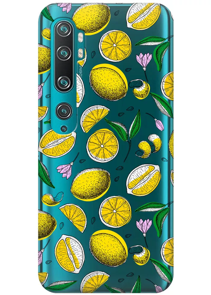 Чехол для Xiaomi Mi Note 10 Pro - Лимоны