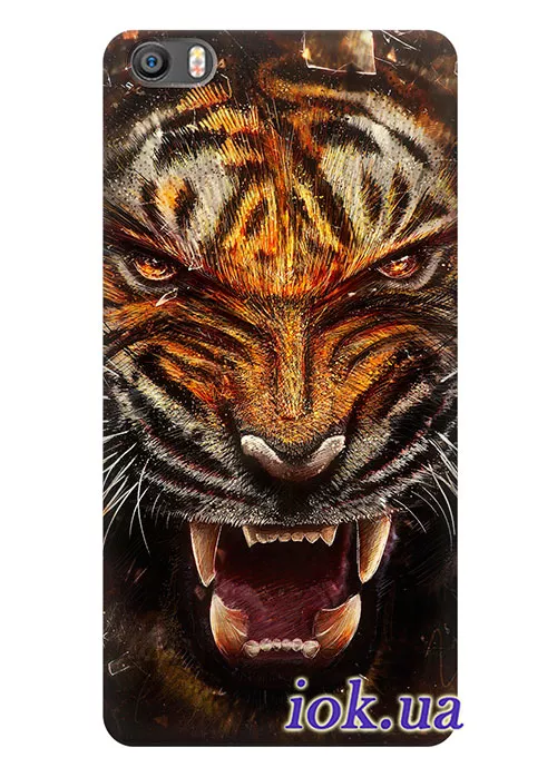 Чехол для Xiaomi Mi Note Pro - Злой Тигр