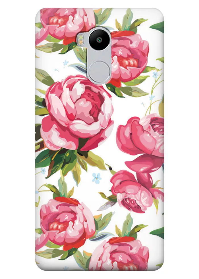 Чехол для Xiaomi Redmi 4 Prime - Розовые пионы