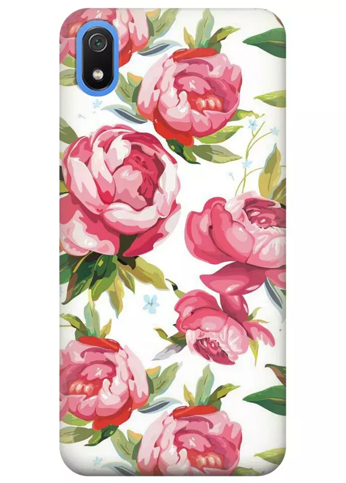 Чехол для Xiaomi Redmi 7A - Розовые пионы