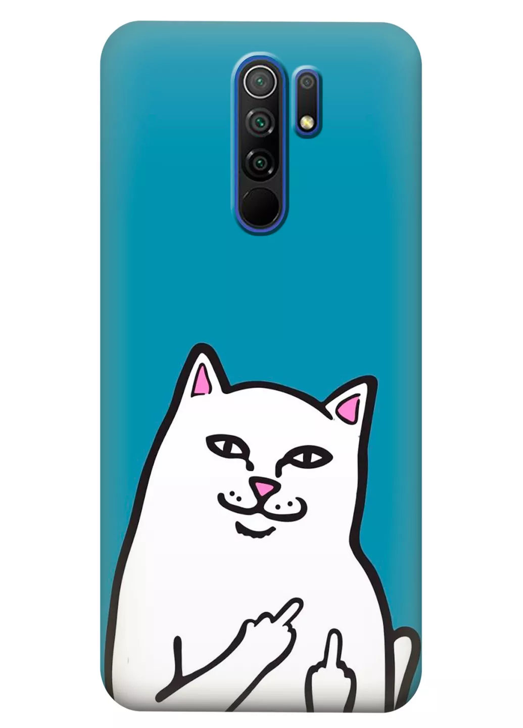 Чехол для Xiaomi Redmi 9 - Кот с факами