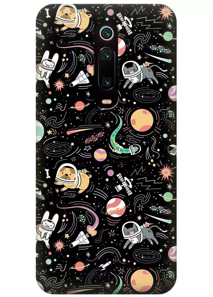 Чехол для Xiaomi Mi 9T Pro - Animals astronauts