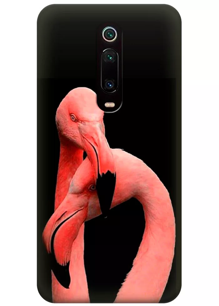 Чехол для Xiaomi Mi 9T Pro - Пара фламинго