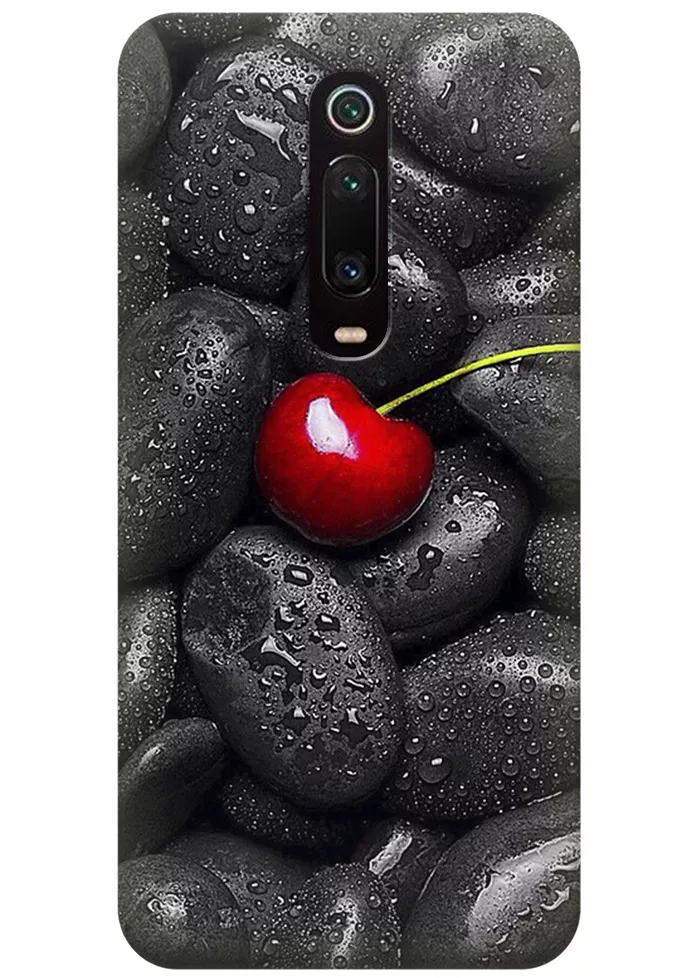 Чехол для Xiaomi Mi 9T - Вишня на камнях