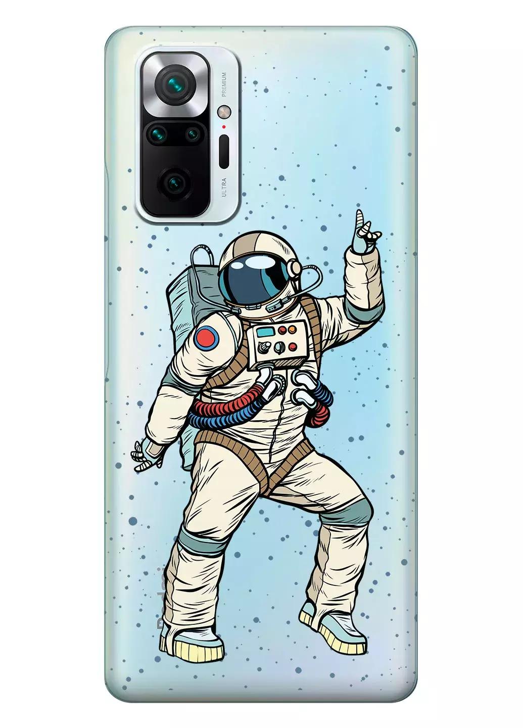 Чехол для Redmi Note 10 Pro - Веселый космонавт