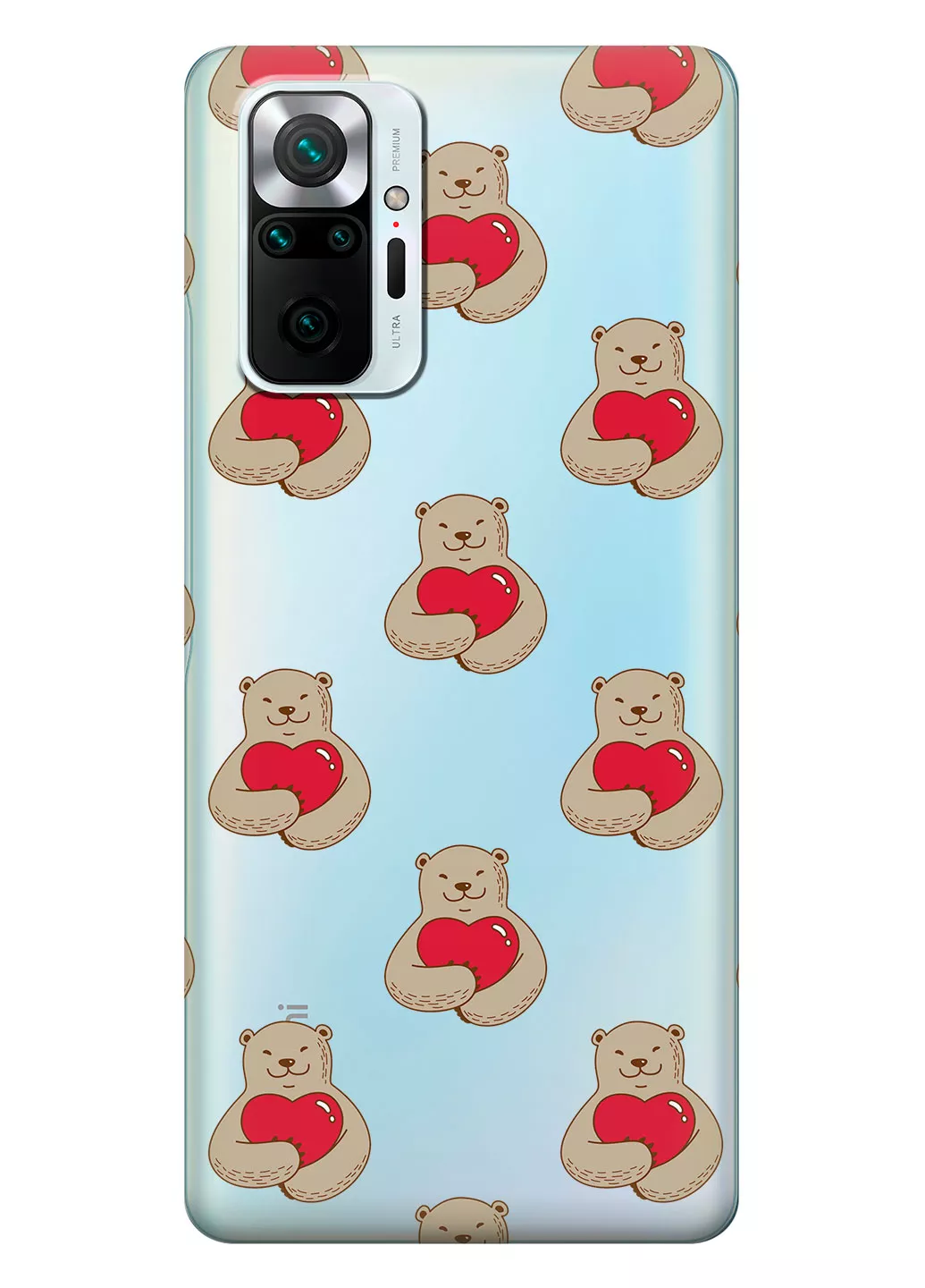 Чехол для Redmi Note 10 Pro - Влюбленные медведи