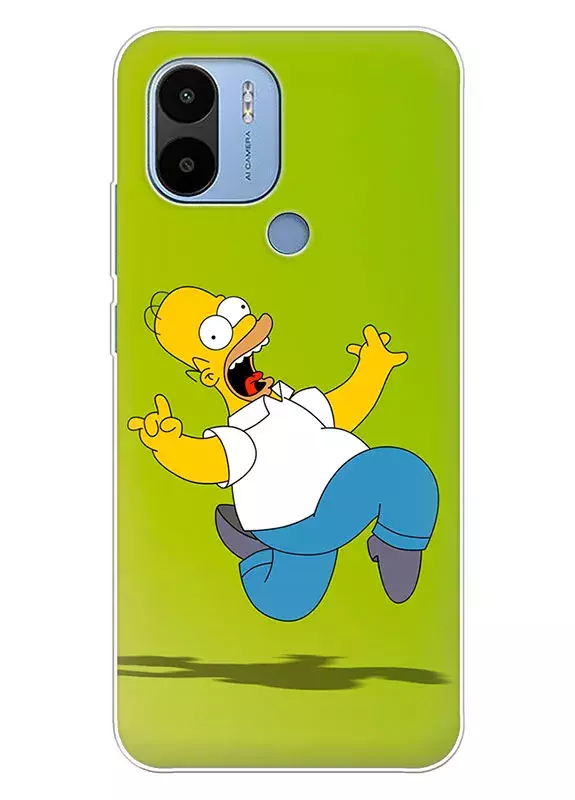 Бампер для Xiaomi Poco C50 - The Simpsons Симпсоны Гомер Симпсон восклицая скачет 
