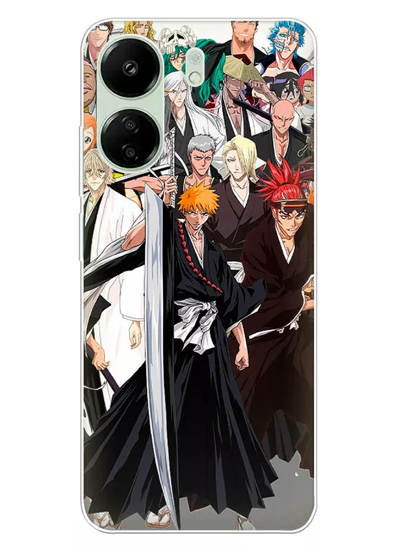 Xiaomi Poco C65 чехол - Блич Bleach все герои мультсериала