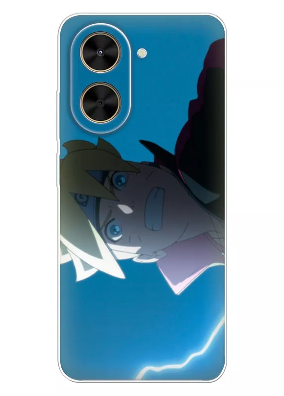 Xiaomi Poco C71 чехол с аниме силиконовый - Боруто в грозу