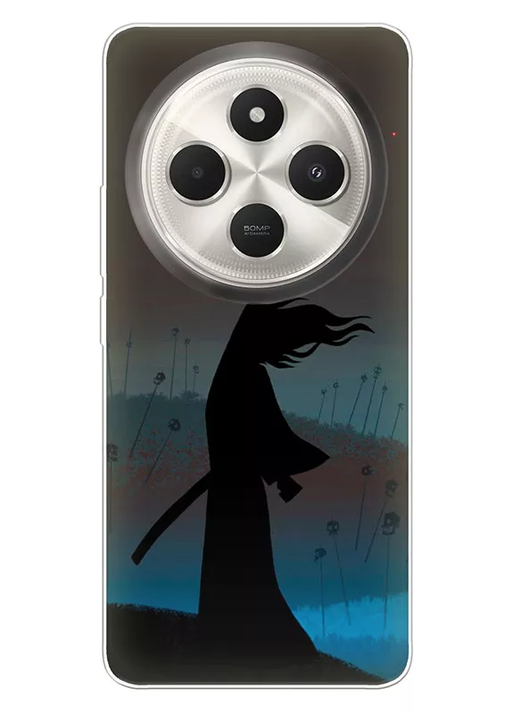 Xiaomi Poco C75 чехол силиконовый - Samurai Jack Самурай Джек в тени битвы