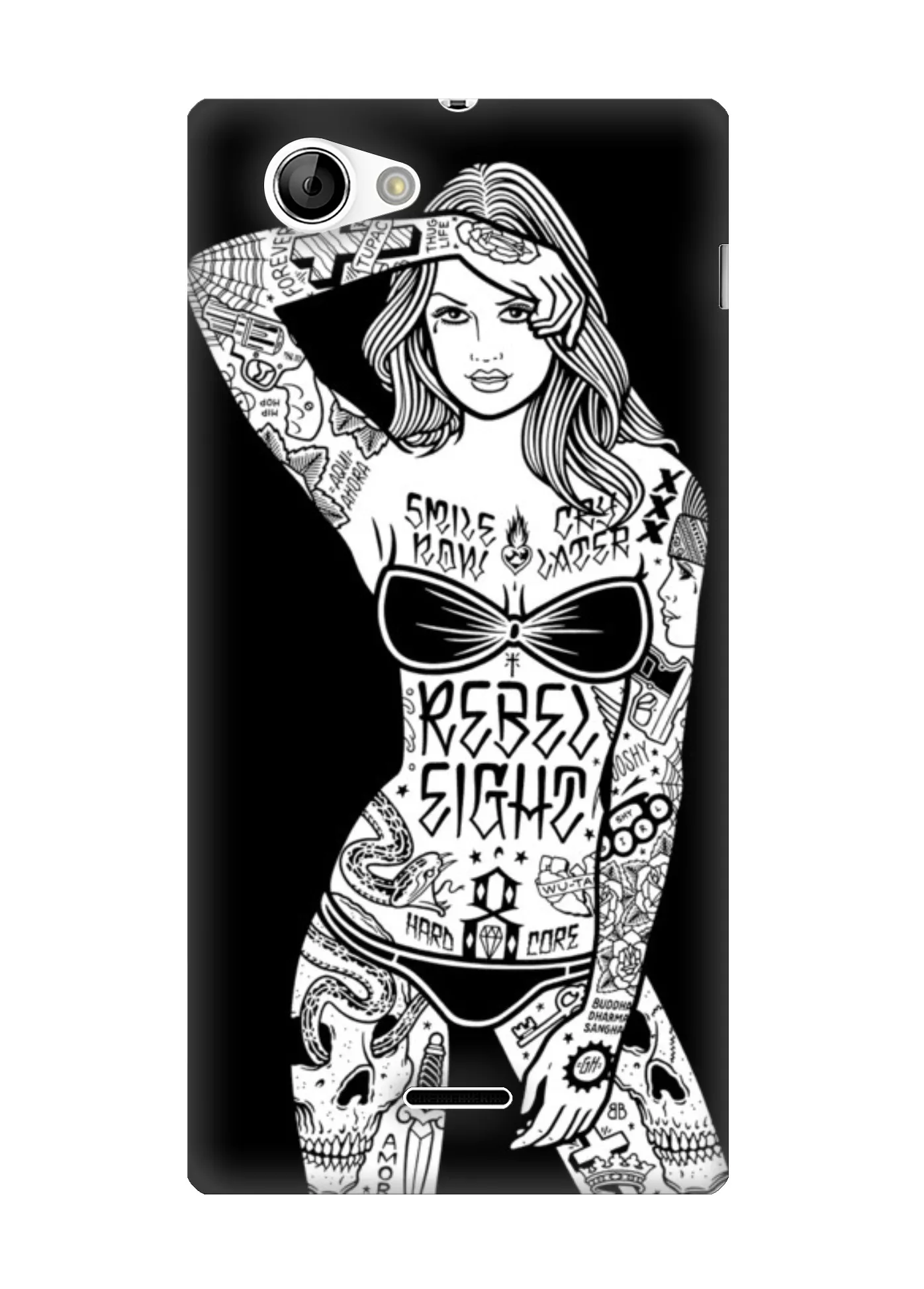 Накладка для Sony Xperia J с еротичной девушкой