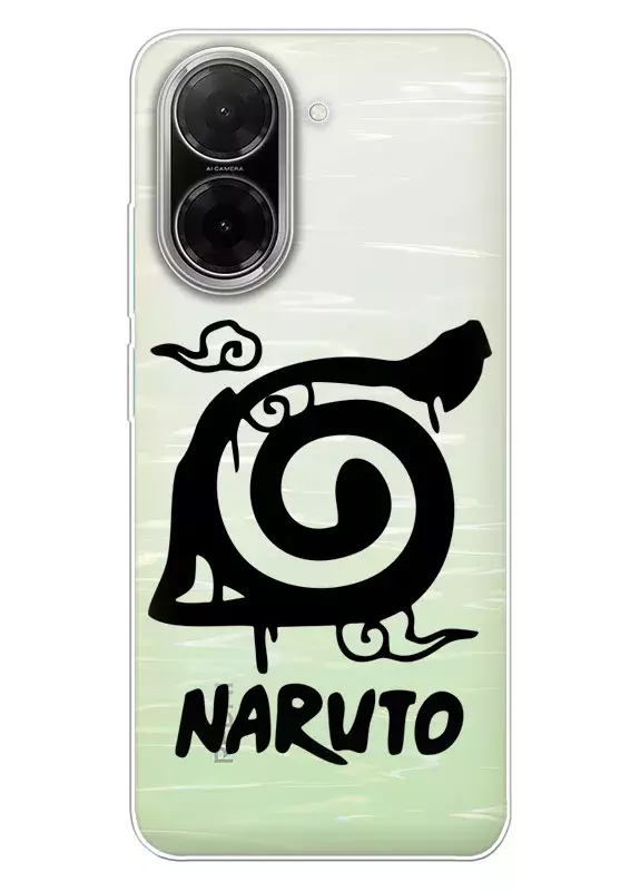 Чехол для Xiaomi Redmi A5 4G из прозрачного силикона - Naruto Just Do It Logo