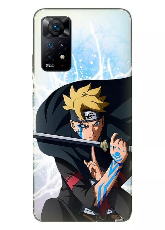 Xiaomi Redmi Note 11 чехол "Наруто с мечем"