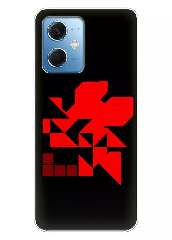 Чехол для Xiaomi Redmi Note 12 - Евангелион Evangelion NERV Red Logo вектор-арт 