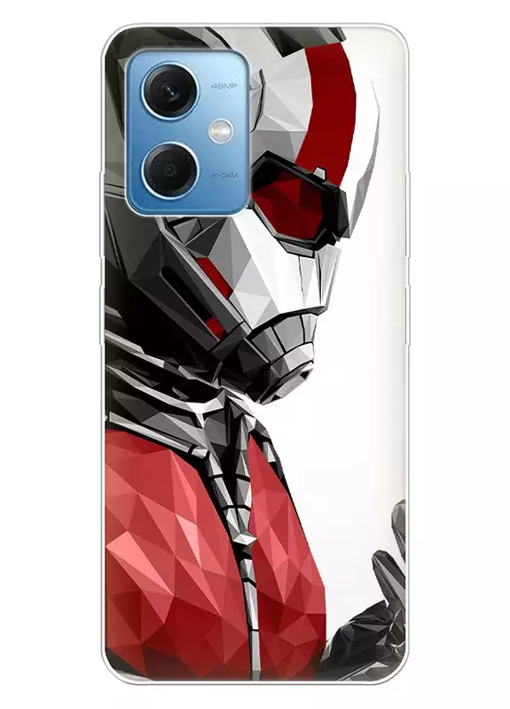 Чехол для Xiaomi Redmi Note 12 - Человек-муравей, Ant-Man Скотт Лэнг крупным планом вектор-арт 