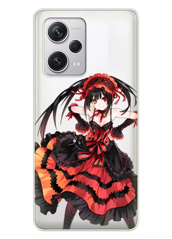 Xiaomi Redmi Note 12 Pro+ аниме чехол из прозрачного силикона - Date A Live Куруми Токисаки